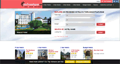 Desktop Screenshot of hotelsinthiruvananthapuram.com
